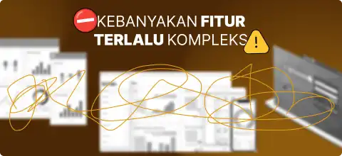 Ilustrasi banyak aplikasi terpisah
